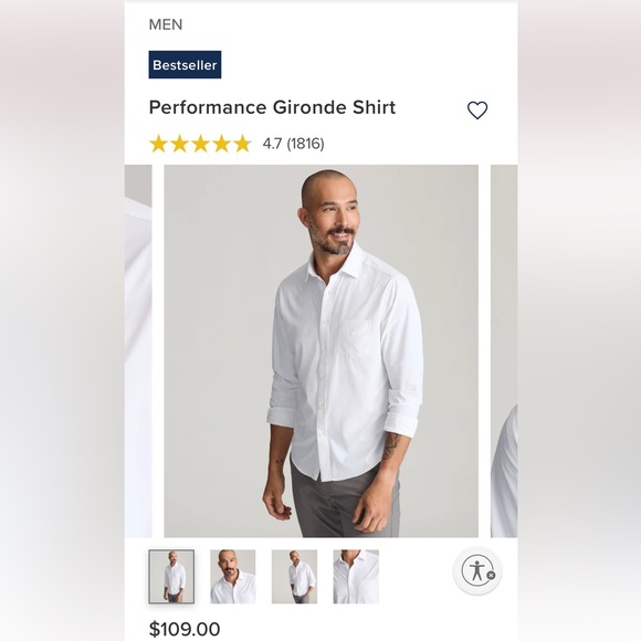 UNTUCKit Other - UNTUCKit "Gironde" style white button-down shirt Size M